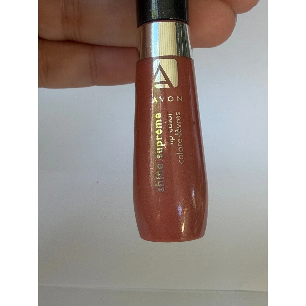 Avon Lip Gloss lot of 3 - Shine Attract Shine Glazewear Metallic Pink Peach